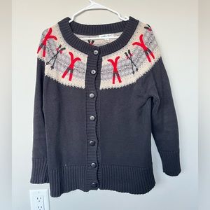 Winter Sweater with Ski Pattern